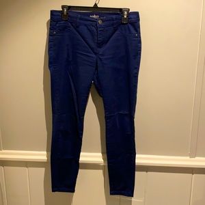 New York & Company Navy SoHo Crosby Slim Legging